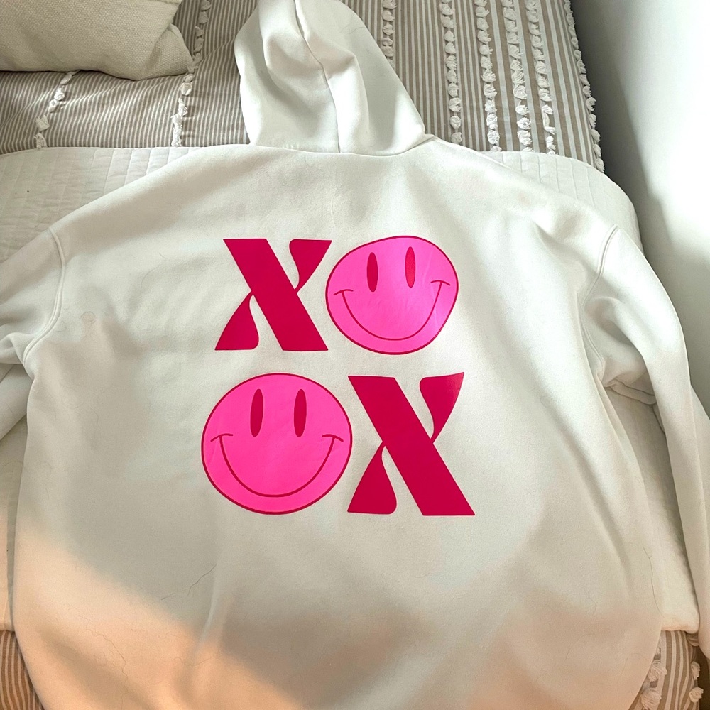 Larger white Hoodie!